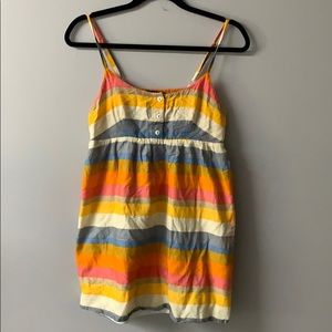 S MULTICOLOR TANK BLOUSE WITH POCKETS
